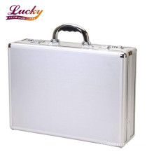 Aluminum Hard Case Briefcase Silver Toolbox  Carrying Case Portable Equipment Tool Case